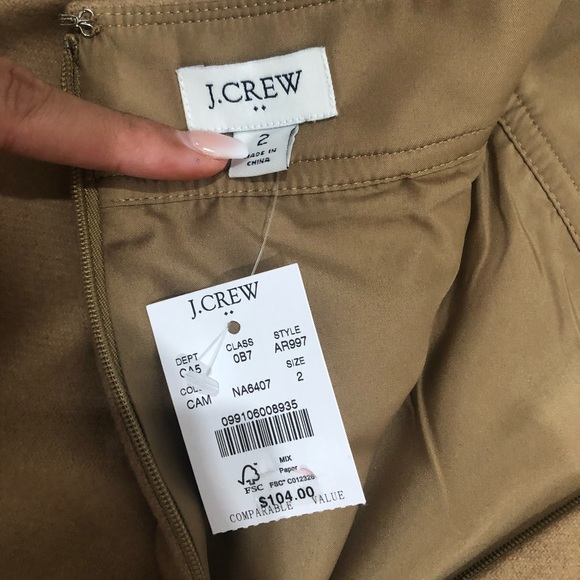 NWT J. Crew Wool Skirt - Picture 3 of 3